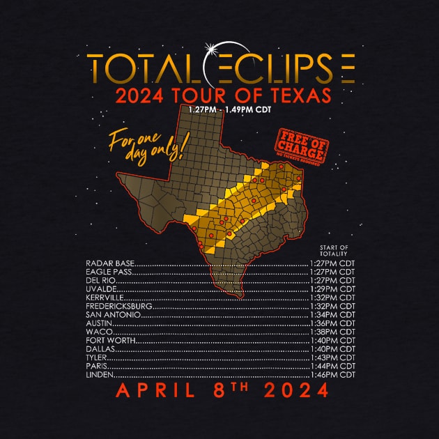 Total Solar Eclipse 2024 Tour Of Texas by klei-nhanss